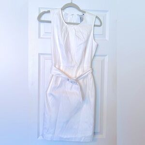 NWT Banana Republic White Belted Dress. Size 4